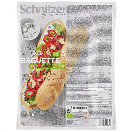 Bagheta Clasic fara gluten cu faina de porumb si de orez ECO 360 g (2 x 180 g) - Schnitzer