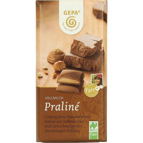 Praline (ciocolata cu umplutura de alune) ECO 100 g - Gepa