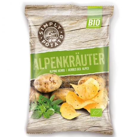Chipsuri de cartofi cu ierburi alpine ECO 100 g0