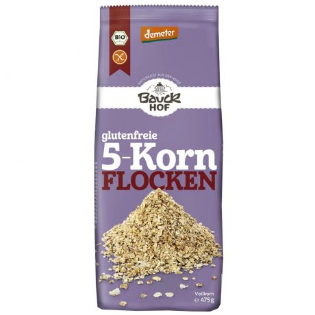 Fulgi 5 cereale fara gluten ECO 475 g - Bauck Hof