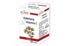 Valeriana Vitamina C 30 cp